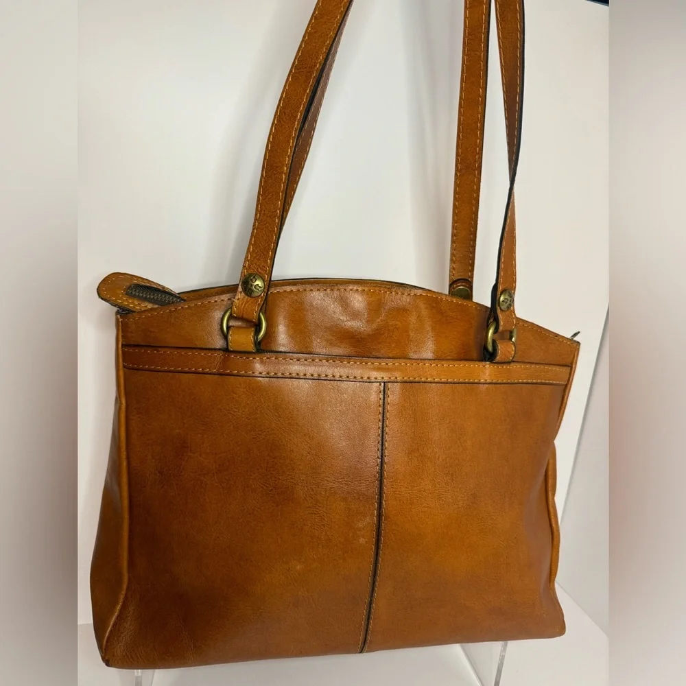 #151 Patricia Nash Florence Poppy Tooled Floral Leather Shoulder Tote Bag - Picture 4 of 16